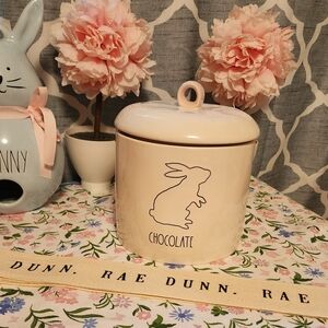 Rae Dunn Cream Chocolate Bunny Jar